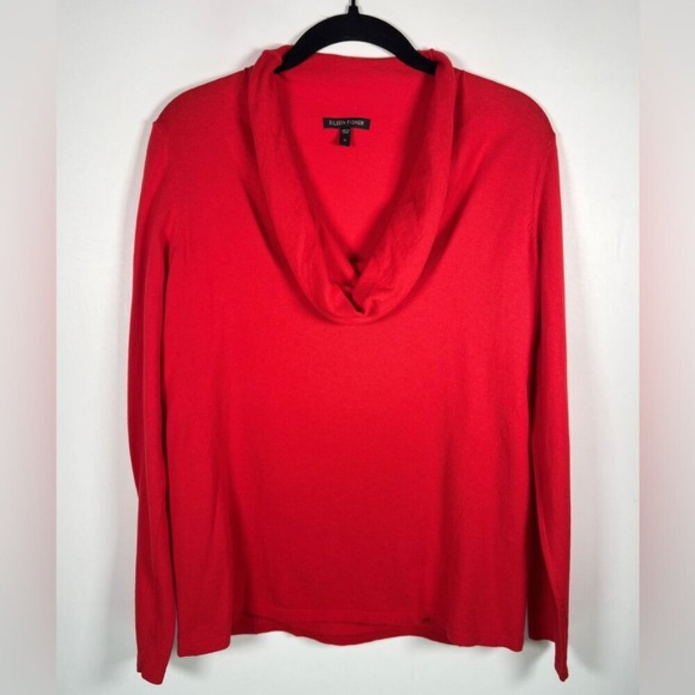 EILEEN FISHER SILK BLEND Cowl Neck‎ Pullover Sweater Size S